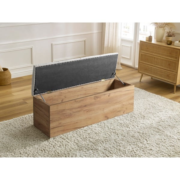 Svijetlo siva/u prirodnoj boji klupa Kumo – Bobochic Paris-image-3