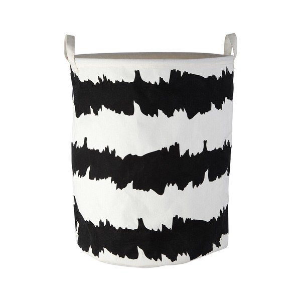 Crno-bijela tekstilna košara za rublje Harga – Premier Housewares