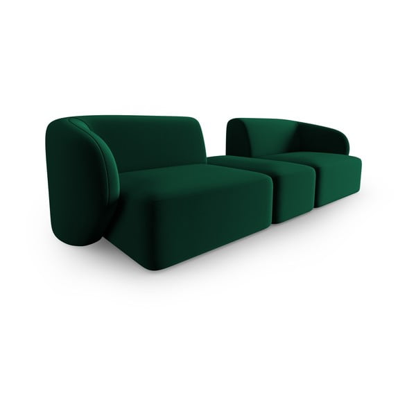 Zelena baršunasti sofa 246 cm Paolo – Milo Casa-image-2