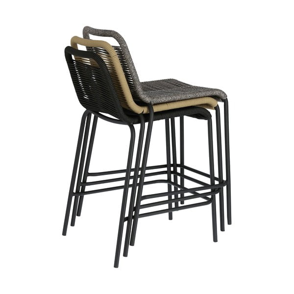 Bež barska stolica sa čeličnom konstrukcijom Kave Home Glenville, visina 62 cm-image-4