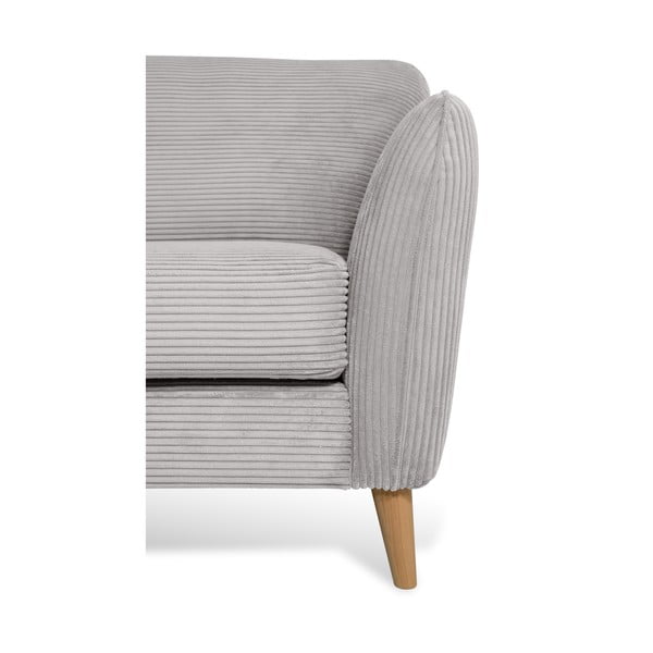 Svijetlo siva kutna garnitura od samta (s lijevim kutom) Paris – Scandic-image-4