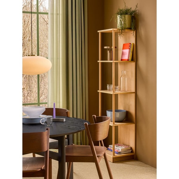 Crni okrugao blagovaonski stol ø 120 cm Fjord – Hübsch-image-1