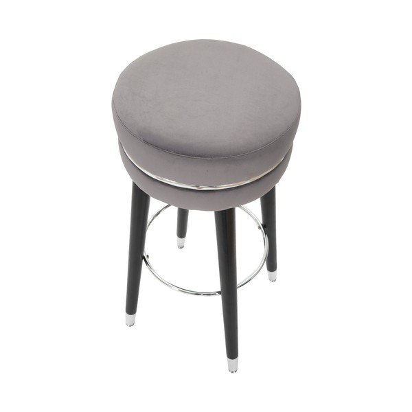 Siva podstavljena barska stolica (visine sjedala 74 cm) Paris – Mauro Ferretti-image-2