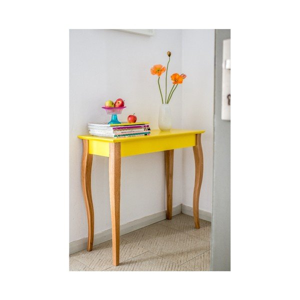 Žuti pomoćni stolić Ragaba Console, dužina 105 cm-image-1