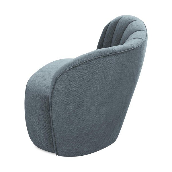 Plava fotelja od šenila Keloa – Makamii-image-3