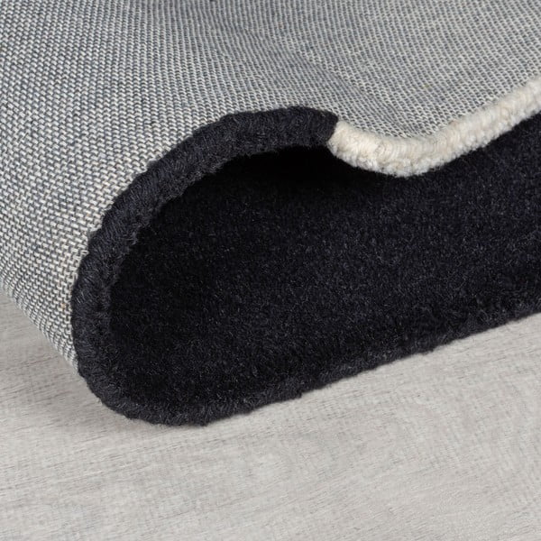 Crni/sivi ručno rađen vunen tepih 120x180 cm Collage Monochrome – Flair Rugs-image-2