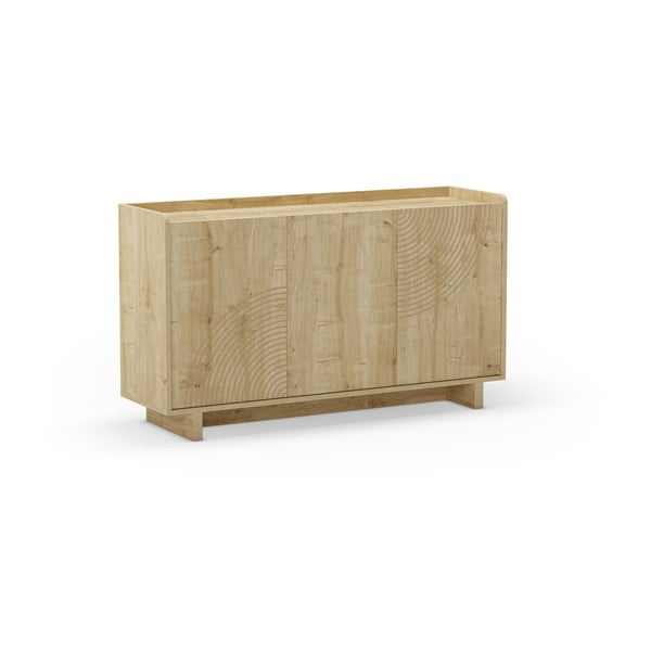 Komoda u dekoru hrasta u prirodnoj boji 140x80x40 cm Daira – Marckeric-image-3