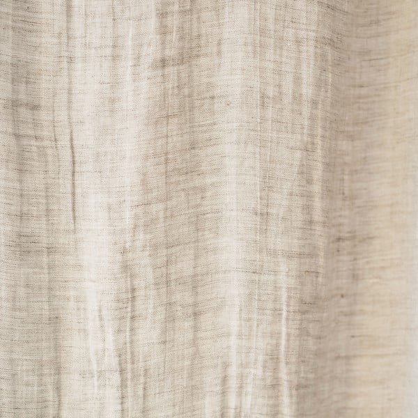 Bež lanena lagana zavjesa s petljama Linen Tales Daytime, 275 x 130 cm-image-1