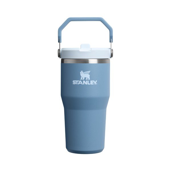 Prljavo plava termosica od nehrđajućeg čelika 600 ml IceFlow™ Flip Straw 2.0 Tumbler Indigo – Stanley