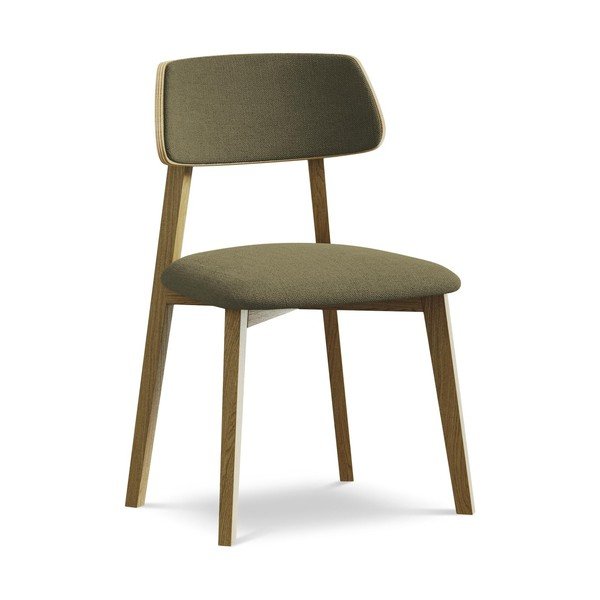 Zelena blagovaonska stolica od masivnog drveta Niu – Makamii