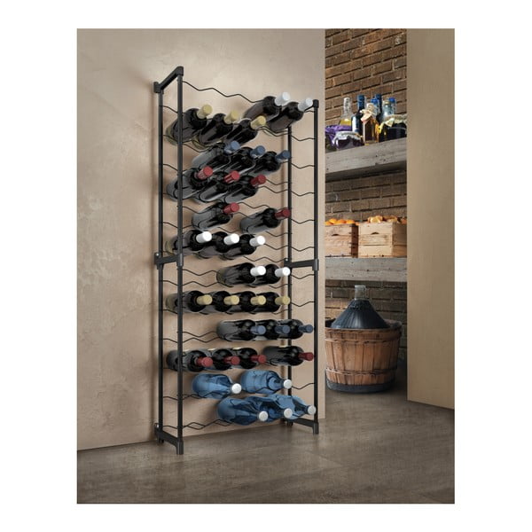 Sivi metalni stalak za vino broj boca 30 Chianti – Metaltex-image-2