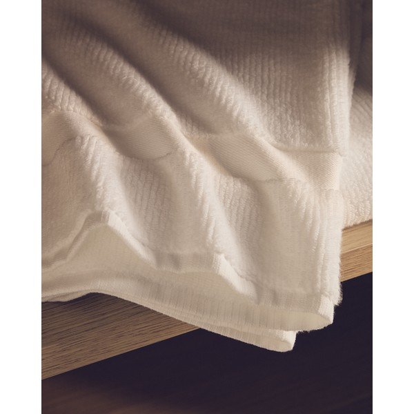 Bijeli pamučan ručnik od frotira 70x140 cm Olvira – Kave Home-image-2