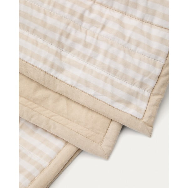 Bež prošiven prekrivač od organskog pamuka 180x240 cm Sini – Kave Home-image-3