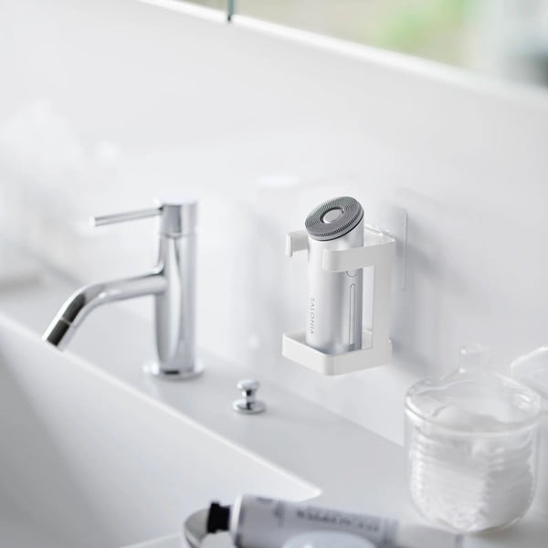 Bijeli metalni držač uređaja za njegu kože Film Hook – YAMAZAKI-image-4