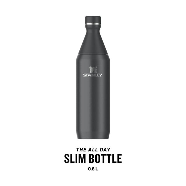 Crna termosica od nehrđajućeg čelika 600 ml All Day Slim Bottle Black – Stanley-image-3
