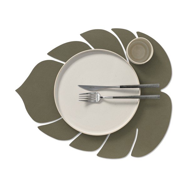 Podmetač od eko kože 35x42 cm Monstera Leaf Nupo – LIND DNA-image-1