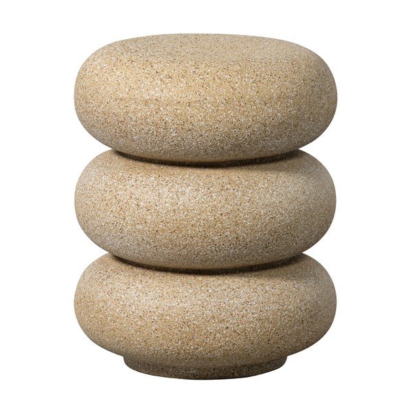 Okrugao vrtni stolić u kamenom dekoru ø 40 cm Laurel – WOOOD