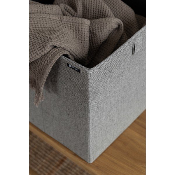 Siva tekstilna kutija za pohranu 32x31,5x31,5 cm Soft Storage Cube – Bigso-image-3