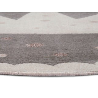 Sivi dječji tepih ø 100 cm Crown – Hanse Home