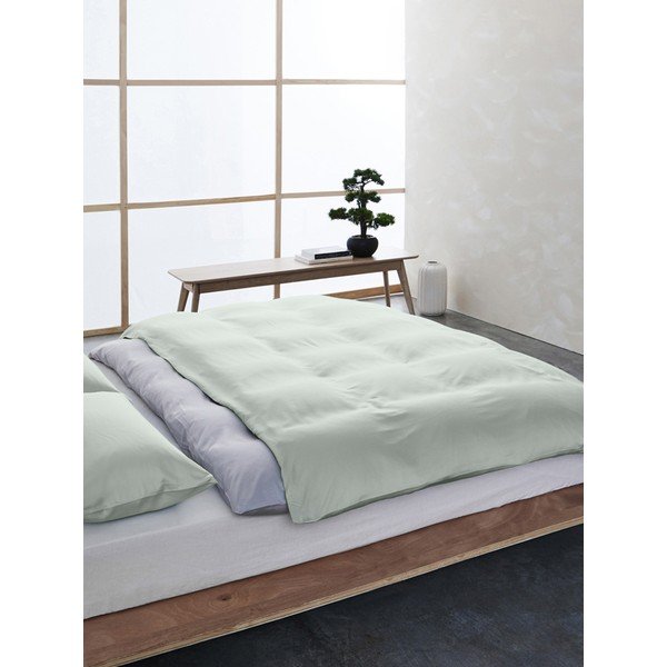 Zelena posteljina od pamuka i bambusa 200x135 cm Skye - Westwing Collection-image-1