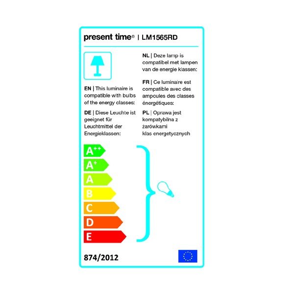Crvena stolna lampa Leitmotiv Z-image-1