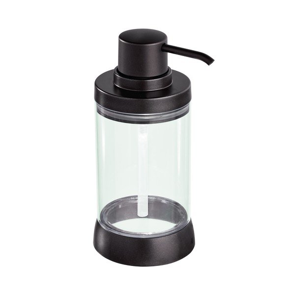 Crni dozator sapuna s pumpicom u tamnoj brončanoj boji iDesign Haley