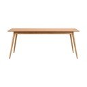 Blagovaonski stol na razvlačenje s pločom u dekoru drveta jasena 190x90 cm Yumi - Rowico