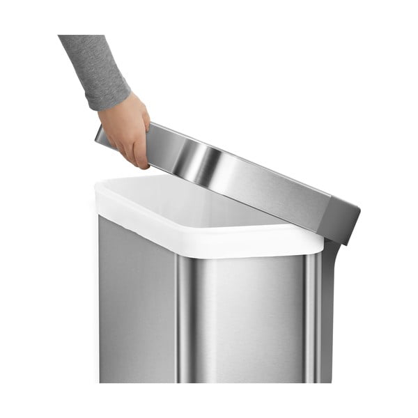 Kanta za otpatke u srebrnoj mat boji 45 l - simplehuman-image-4