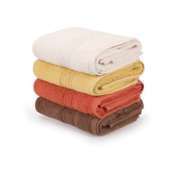Pamučni ručnici u setu 4 kom 50x90 cm Asorti – Foutastic-image-2