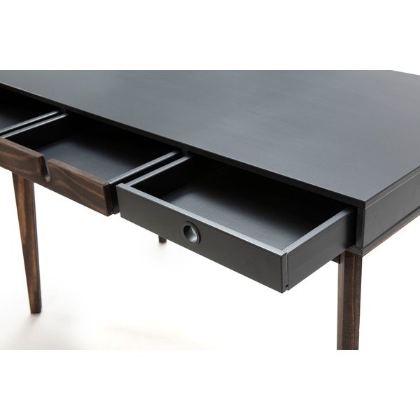 Sivi konzolni stol s nogama od borovog drva Marckeric Kiara-image-4