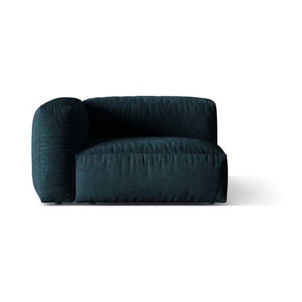Tamno plava baršunasti modularna sjedeća garnitura (s lijevim kutom) Martina – Micadoni 