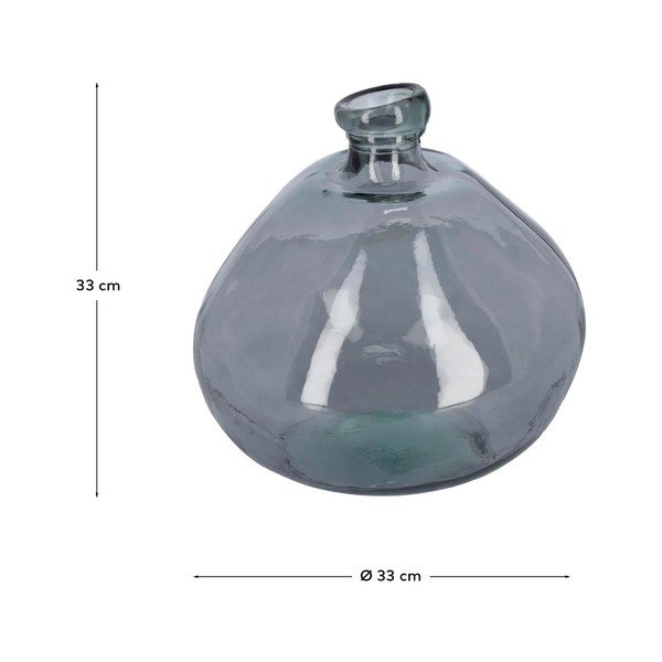Plava vaza od recikliranog stakla (visina 33 cm) Brenna – Kave Home-image-4