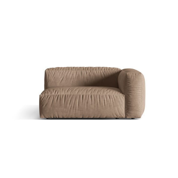 Svjetlo smeđa baršunasti modularna sjedeća garnitura (s desnim kutom) Martina – Micadoni