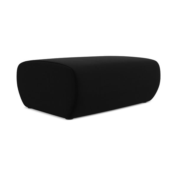 Crni baršunast tabure Kapua – Makamii-image-1