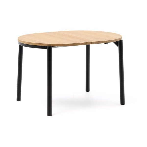 Proširiv blagovaonski stol s pločom stola u dekoru hrasta u prirodnoj boji 90x120 cm Montuiri – Kave Home-image-2