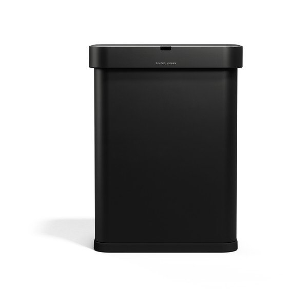 Crna beskontaktna željezna kanta za smeće 58 l Sensor – simplehuman-image-2