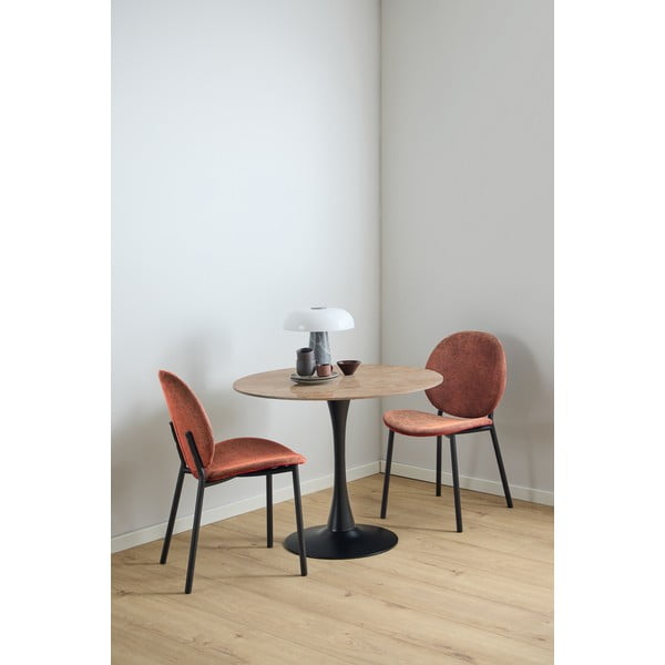 Blagovaonska stolica boja terakote Cliff – Actona-image-1