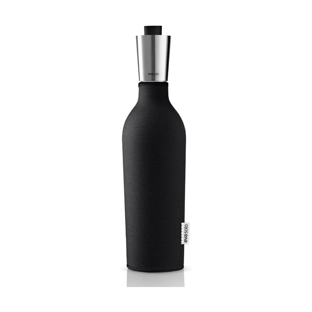 Bag-in-box bokal za vino s neoprenom, crni