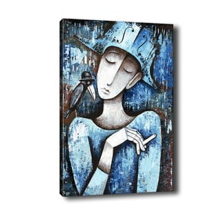 Slika Tablo Center Girl With Cigarette, 40 x 60 cm