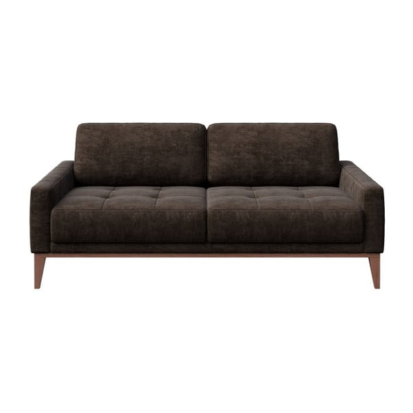 Tamnosmeđa sofa MESONICA Musso Tufted, 173 cm