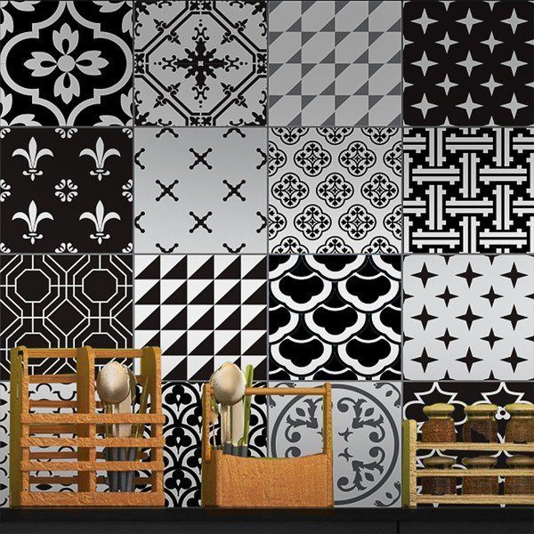 Set od 9 ukrasnih zidnih naljepnica Ambiance Livingo, 20 x 20 cm-image-3