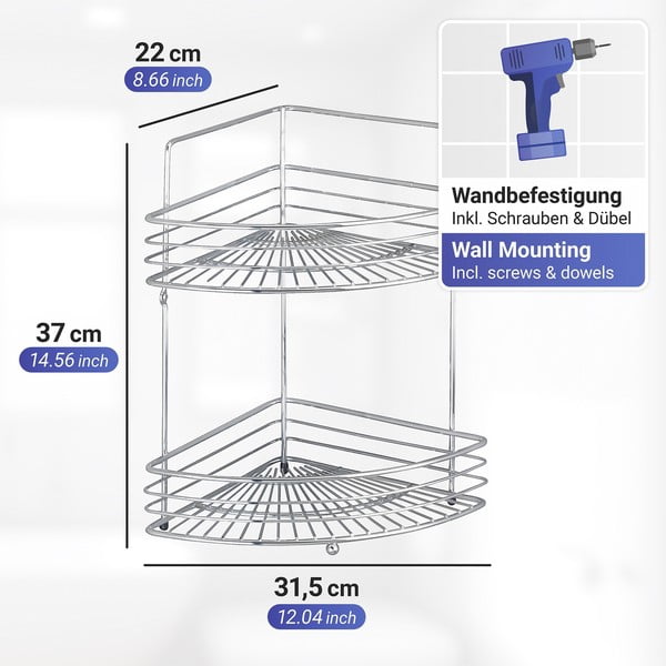 Kutna polica za kupaonicu Wenkoo Milano-image-2