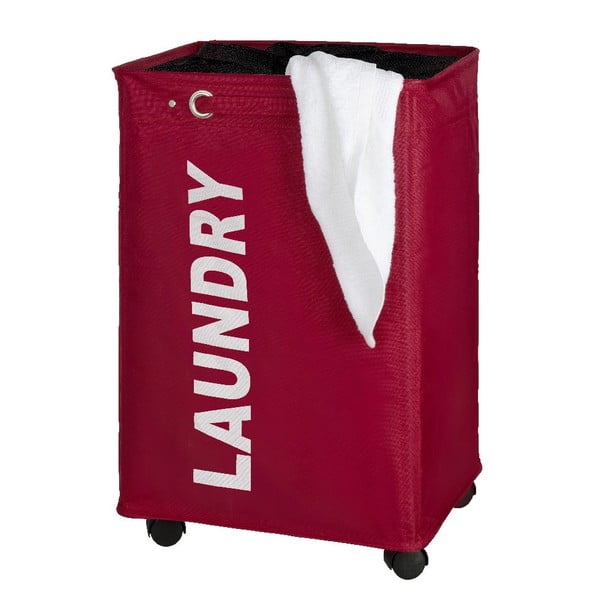 Crvena korpa za rublje Wenkoo Quadro, 79,2 l-image-1