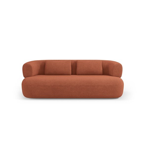 Sofa od bouclé tkanine boja terakote 178 cm Jenny – Micadoni -image-2