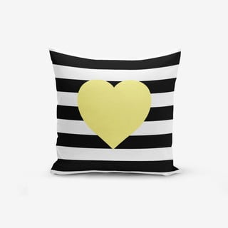Pamučna ukrasna jastučnica Minimalist Cushion Covers Striped Yellow, 45 x 45 cm
