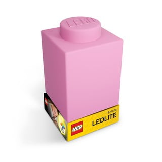 Ružičasta noćna svjetiljka od silikona LEGO® Classic Brick