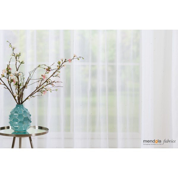 Bijela prozirna zavjesa 140x260 cm Michelle – Mendola Fabrics-image-2