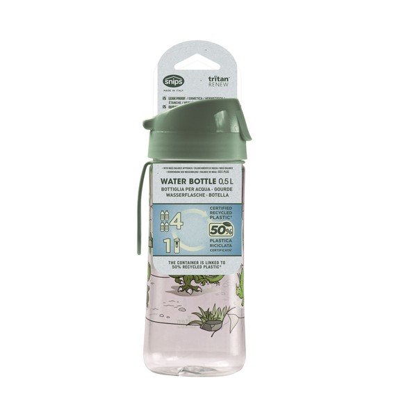 Zelena dječja boca od tritana 500 ml Dinosaur – Snips-image-3