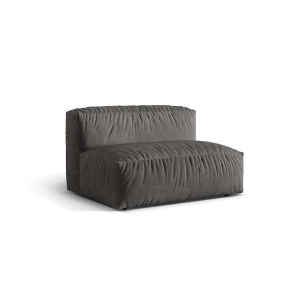 Siva baršunasti modularna sjedeća garnitura (srednji modul ) Martina – Micadoni -image-1