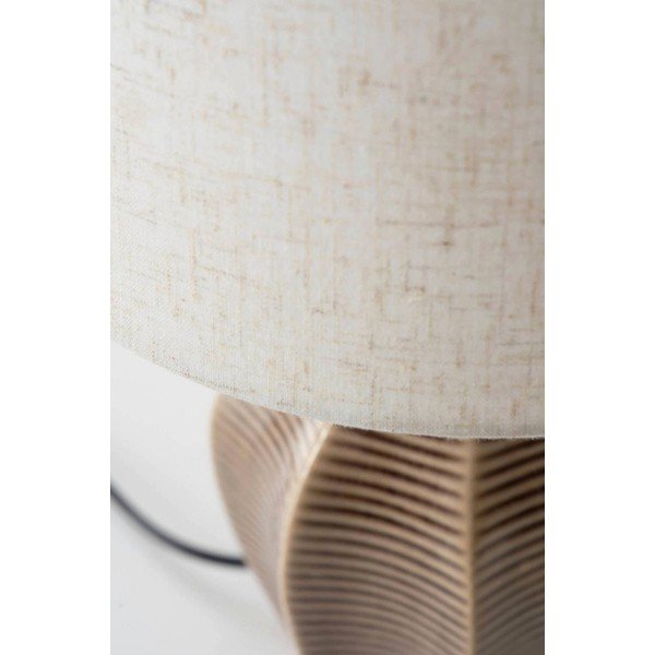 Bež/tamno smeđa stolna lampa keramička (visina 34 cm) Wera – Jotex-image-3